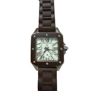 Gossip Watch Brown Silicone Band